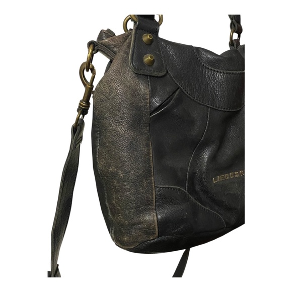 Liebeskind distressed leather shoulder bag/crossbody bag - Picture 7 of 16